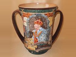 Royal Doulton Edward VIII Coronation Loving Cup, May 1937, No.198, Limited edition of 2000.