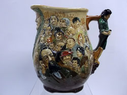 Royal Doulton Dickens Dreams Loving Jug, Prestige, Designer: C Noke, Circa: 1933.