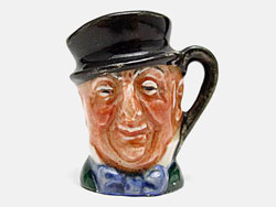 The Original Doulton Tinies - Mr Micawber D6143, Modelled by Charles Noke & Harry Fenton, Issued: 1940-1960.